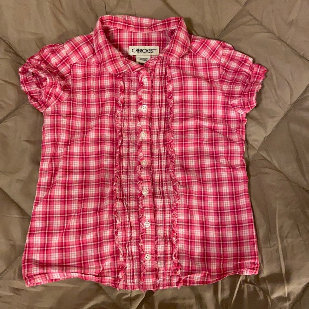 6/6x Cherokee Brand button up shirt